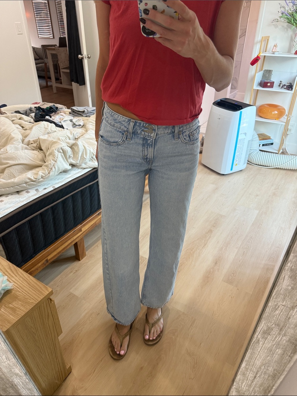 Levi's Superlow Light Wash Straight Leg Women's Jeans